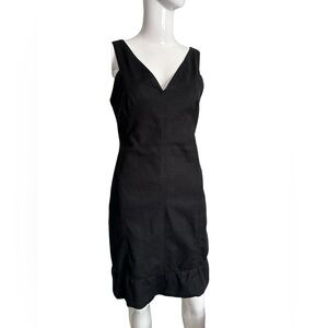 Helmut Lang Black Midi Dress Sz 2